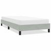 vidaXL Estructura de cama sin colchón terciopelo gris claro 100x210 cm