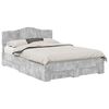 vidaXL Estructura de cama con caj&oacute;n Gris Concreto 150 x 200 cm