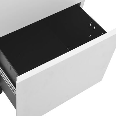 vidaXL Armario archivador acero gris claro 39x45x67 cm