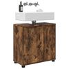 vidaXL Armario para lavabo de ba&ntilde;o Roble ahumado 60 x 30 x 60 cm