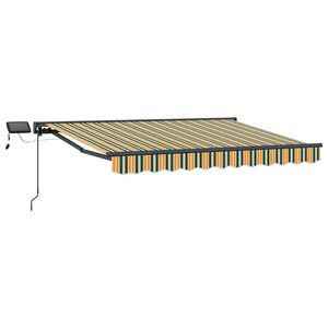 vidaXL Armaz&oacute;n de toldo manual con LEDs 3 x 2,5 m