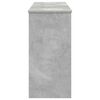 vidaXL Soporte para teclado Gris Concreto 130 x 32 x 64 cm