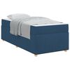 vidaXL Estructura de cama con colch&oacute;n Azul 100 x 200 cm tela