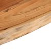 vidaXL Estante pared rectangular madera acacia borde vivo 80x30x2,5 cm