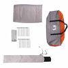 vidaXL Tienda tipi con techo Gris y naranja 490 x 410 x 210 cm
