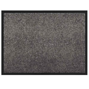 vidaXL Felpudo Gris Claro 60 x 40 x 1.2 cm Tela de peluche