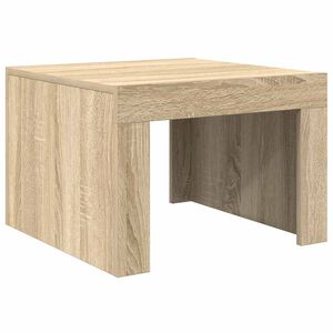 vidaXL Mesa de centro de madera contrachapada color roble 50x50x35 cm