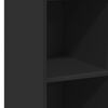 vidaXL Aparador alto madera de ingenier&iacute;a negro 30x41x124 cm
