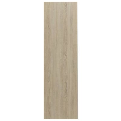 vidaXL Estantería madera contrachapada blanco y roble 97,5x29,5x100 cm