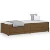 vidaXL Sof&aacute; cama madera maciza de pino marr&oacute;n miel 90x200 cm