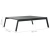 vidaXL Muebles de jardín 5 pzas y cojines de aluminio gris oscuro