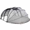 vidaXL Tienda de piscina tipo c&uacute;pula Transparente 640 x 432 x 205 cm