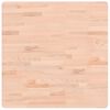 vidaXL Tablero de mesa cuadrado de madera maciza de haya 70x70x1,5 cm