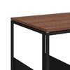 vidaXL Mesa auxiliar con ruedas madera ingenier&iacute;a negra 55x36x63,5 cm