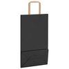 vidaXL Bolsas de papel con asas 50 uds negra 21x11x36 cm