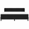 vidaXL Cama tipo Box Spring con colch&oacute;n Negro 180 x 200 cm tela