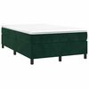 vidaXL Estructura Estructura de cama con somier terciopelo verde oscuro 120x200 cm