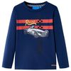 Camiseta infantil de manga larga azul marino 116