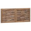 vidaXL Cabecero de Cama Natural Madera de teca maciza