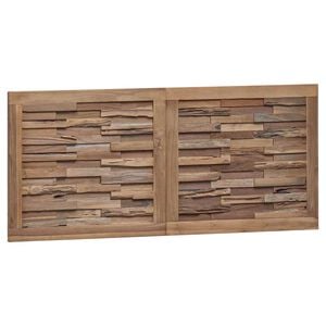 vidaXL Cabecero de Cama Natural Madera de teca maciza