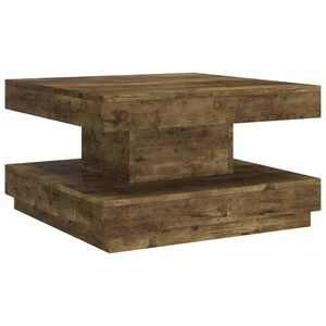 vidaXL Mesa de centro de MDF marr&oacute;n oscuro 60x60x35 cm