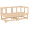 vidaXL Juego de muebles de jard&iacute;n 11 piezas madera maciza de pino