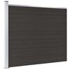 vidaXL Panel de valla WPC negro 175x146 cm
