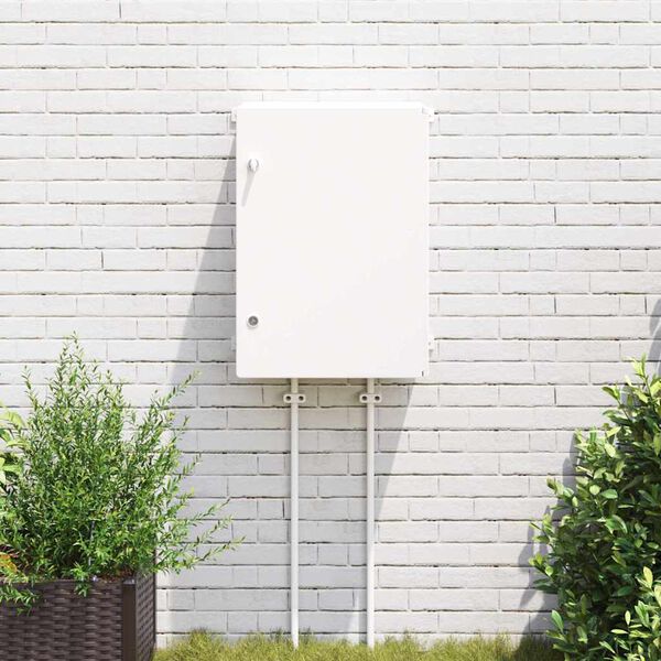 vidaXL Armario de Control Gris 47 x 20 x 60 cm Pl&aacute;stico ABS