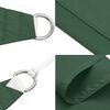 vidaXL Toldo de vela triangular tela Oxford verde oscuro 4x5x6,4 m