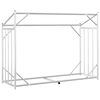 vidaXL Le&ntilde;ero cubierta lluvia 151x60,5x110,5 cm acero galvanizado