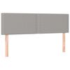 vidaXL Cama box spring con colch&oacute;n tela gris claro 140x200 cm