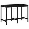 vidaXL Set de mesa y taburetes altos jard&iacute;n 7 piezas madera pino negro