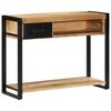vidaXL Mesa consola madera maciza mango 100x35x75 cm