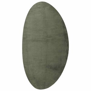 vidaXL Alfombra HUARTE Verde bosque 100 x 200 cm Poli&eacute;ster