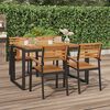 vidaXL Mesa de jard&iacute;n con patas en U madera maciza acacia 148x80x75 cm