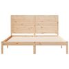 vidaXL Cama extralarga sin colch&oacute;n madera maciza 140x220 cm