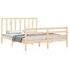 vidaXL Estructura de cama sin colch&oacute;n madera maciza de pino 160x200 cm