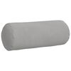 vidaXL Cojines Bolster 2 pcs Gris Claro Ø 15 x 40 cm