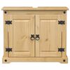 vidaXL Mueble de lavabo de baño Corona madera maciza pino 73x33x60 cm