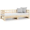 vidaXL Sof&aacute; cama extra&iacute;ble madera maciza de pino 2x(80x200) cm