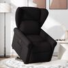 vidaXL Sill&oacute;n reclinable elevable tela negro