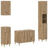 vidaXL Juego de armarios de ba&ntilde;o de 4 piezas ARNHEM Roble artisan