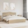 vidaXL Estructura de cama Sonoma 200 x 200 cm Madera de pino macizo