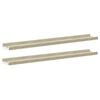 vidaXL Estantes de pared 2 unidades blanco y roble Sonoma 80x9x3 cmm