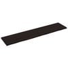 vidaXL Estante pared madera roble tratada marr&oacute;n oscuro 220x50x(2-4)cm