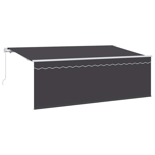 vidaXL Toldo Retr&aacute;ctil Antracita 400 x 200 cm tela