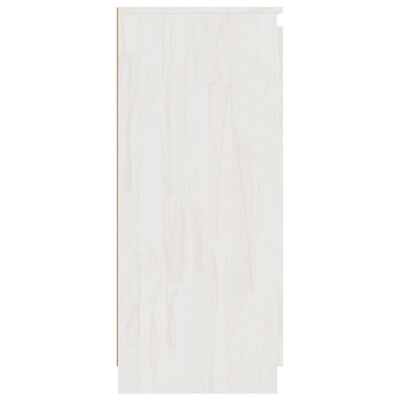 vidaXL Aparador madera maciza de pino blanco 60x36x84 cm