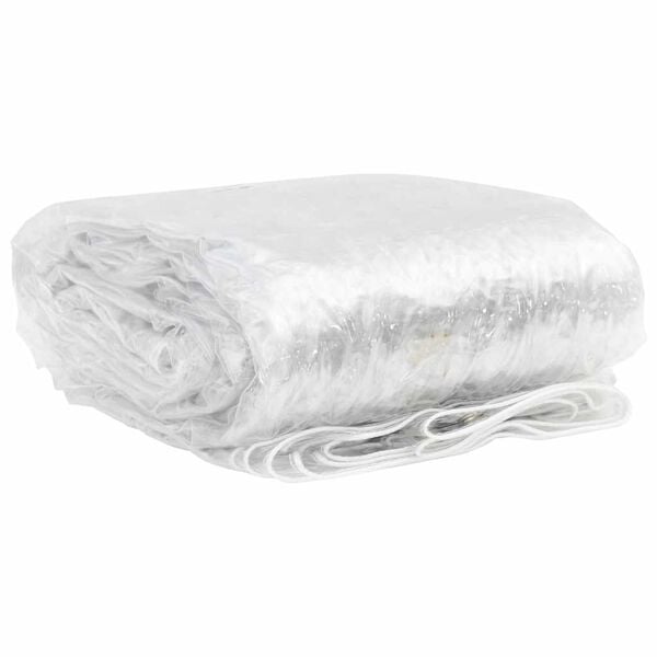 vidaXL Lona transparente con ojales PVC 2x8 m
