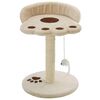 vidaXL Rascador para gatos con poste de sisal 40 cm beige y marr&oacute;n