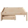 vidaXL Estructura de cama sin colch&oacute;n madera maciza pino 75x190 cm